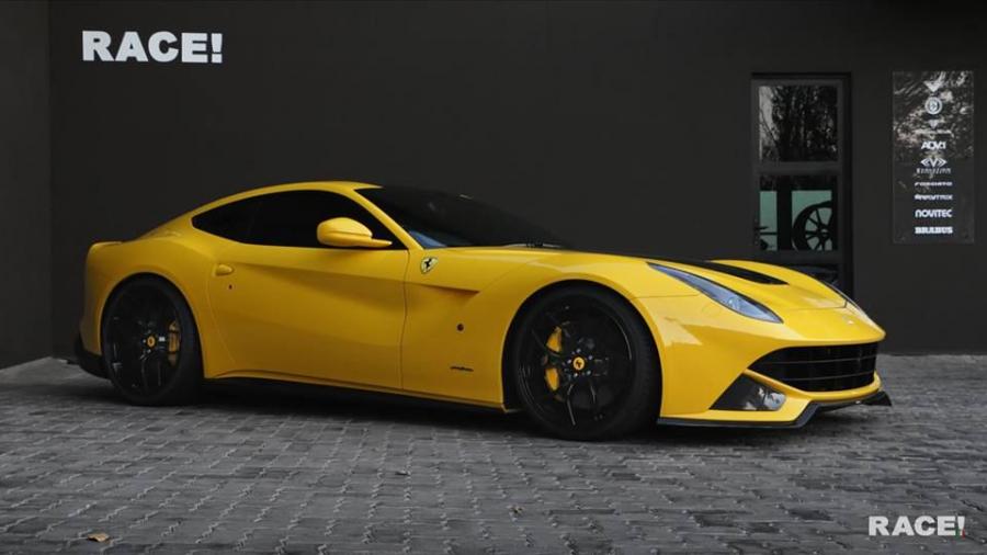 Ferrari F12berlinetta Yellow by Novitec Rosso and RACE! '2016